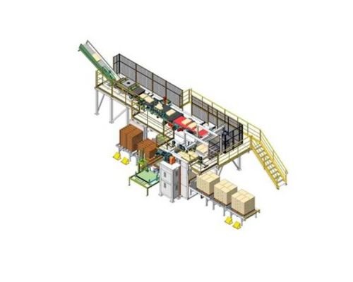 Elektrikli Ambalajlama ve Pelletizing hattı Otomatik Pelletizing ve Depalletizing Makinesi