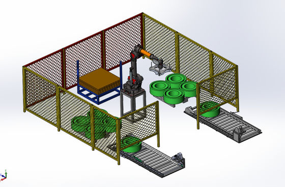 Otomatik Palletizing Sistemi ile PET bantlı sargı sargı makinesi