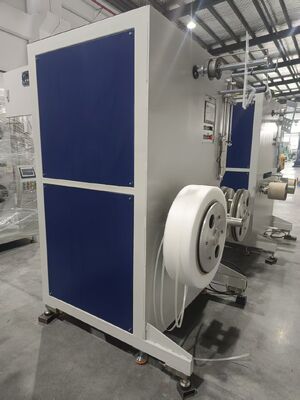 Evcil hayvan kemeri Hızlı bobin değiştirme için yarı otomatik sargı pnevmatik mandreller