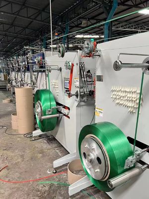 Yarım Otomatik Jumbo Roll Dolaşım Makinesi 330kg Polyester PET Kemeri için