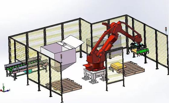 Elektrikli Robotik Ambalajlama ve Paletleme Ekipmanı Yüksek Hızlı Yükleme Paletleri