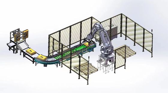 Elektrikli Robotik Ambalajlama ve Paletleme Ekipmanı Yüksek Hızlı Yükleme Paletleri