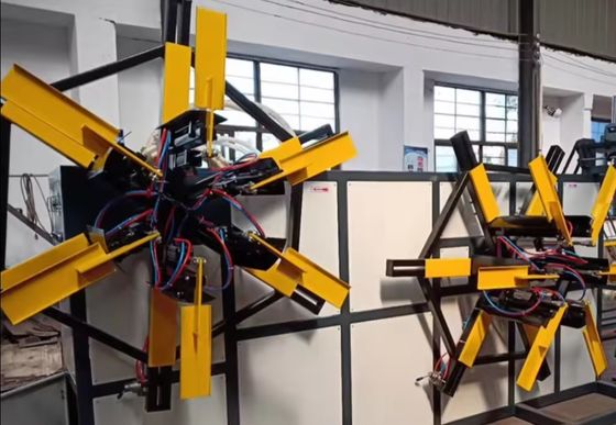 380v Kauçuk bant PE PVC hortum sarma makinesi Çift istasyon bobin sarma makinesi
