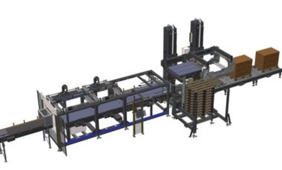 Tam Otomatik CNC Robot Pelletizing Sistemi Paketleme hattı Güçlü Tasarım
