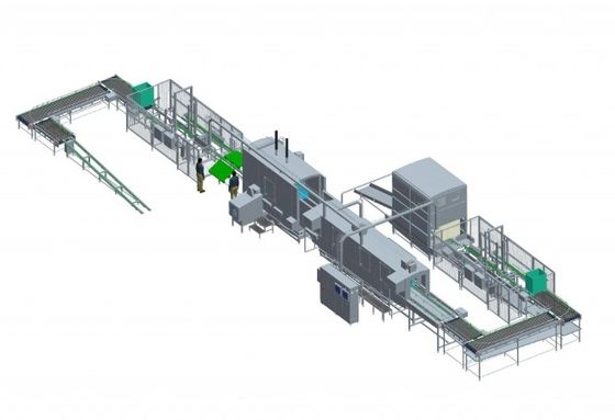 Devamlı Robotik Palletizing Palletizerle Palletizing Sistemleri