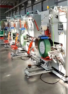 Sürekli gerilimli polyester PET kemer sarma makinesi PLC kontrolü